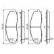 Set placute frana fata BOSCH pentru CHRYSLER PACIFICA, TOWN & COUNTRY, VOYAGER V, DODGE GRAND, FIAT FREEMONT, JEEP WRANGLER IV, LANCIA VOYAGER 2.0-3.6LPG