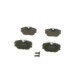 Set placute frana fata BOSCH pentru MERCEDES 190 (W201) 1.8-2.6, inaltime 95.2 mm, latime 52.4 mm, grosime 17.7 mm