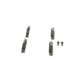 Set placute frana fata BOSCH pentru MERCEDES 190 (W201) 1.8-2.6, inaltime 95.2 mm, latime 52.4 mm, grosime 17.7 mm