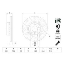 Disc frana BOSCH