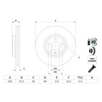 Disc frana BOSCH