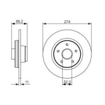 Disc frana BOSCH