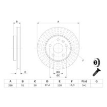 Disc frana BOSCH