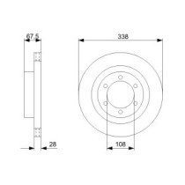 Disc frana BOSCH