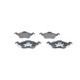 Set placute frana fata BOSCH pentru FORD FOCUS I, FOCUS I/KOMBI, FORD USA FOCUS ZX3, FOCUS ZX5 1.4-2.0 08.98-06.07 58.3mm x 178.0mm x 18.2mm