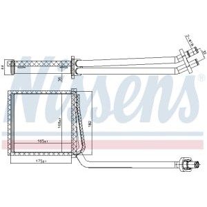 Schimbator caldura, incalzire habitaclu NISSENS
