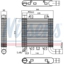 Intercooler, compresor NISSENS