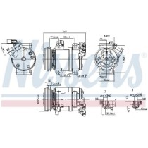 Compresor, climatizare NISSENS