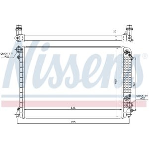 Radiator, racire motor NISSENS