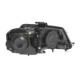 Far DEPO Lampa frontala Stanga bi-xenon D3S/H7 electric cu motor culoare insert negru AUDI A3 06.08-08.12