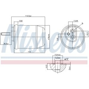 Uscator,aer conditionat NISSENS