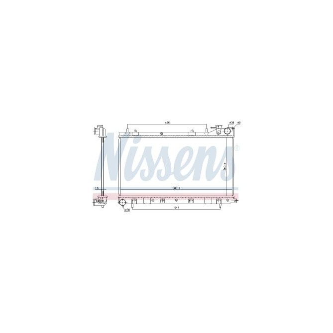 Radiator, racire motor NISSENS