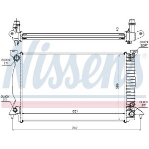 Radiator, racire motor NISSENS