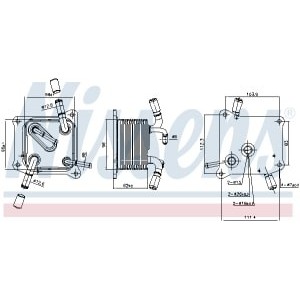 Radiator ulei, ulei motor NISSENS