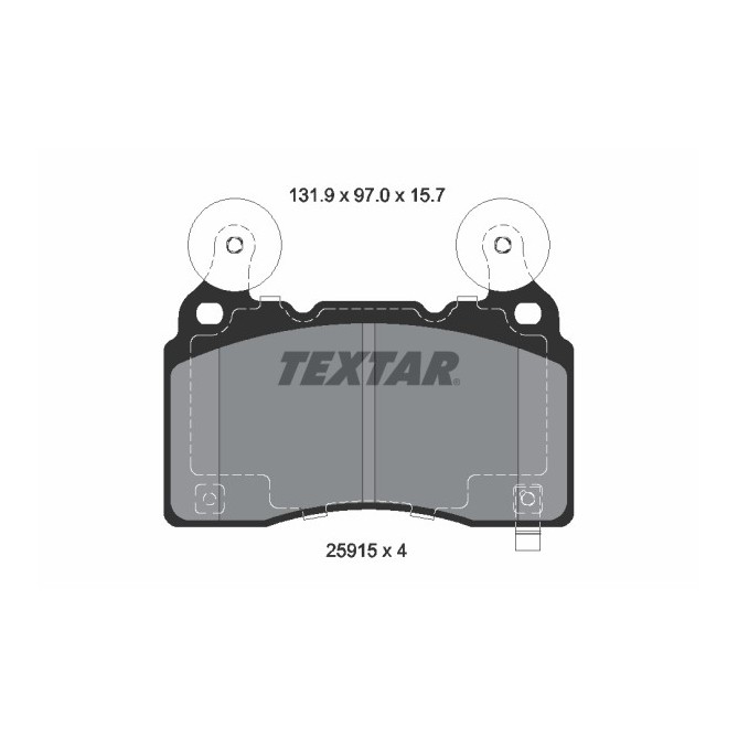 Set placute frana,frana disc TEXTAR