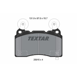 Set placute frana,frana disc TEXTAR