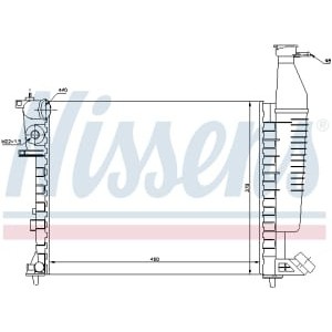 Radiator, racire motor NISSENS