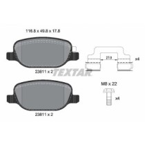 Set placute frana,frana disc TEXTAR