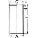 Cămaşă cilindru KOLBENSCHMIDT KS maneca MWM 105.00 105.0 mm diametru interior 108.0 mm diametru exterior 214.0 mm lungime 6.0 mm grosime