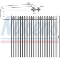 Evaporator, aer conditionat NISSENS