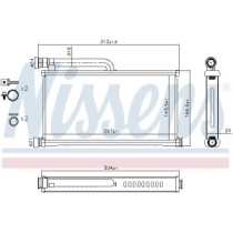 Schimbator caldura, incalzire habitaclu NISSENS