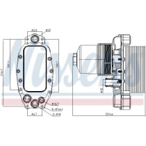 Radiator ulei, ulei motor NISSENS