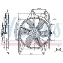 Ventilator, radiator NISSENS