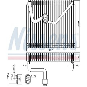 Evaporator,aer conditionat NISSENS