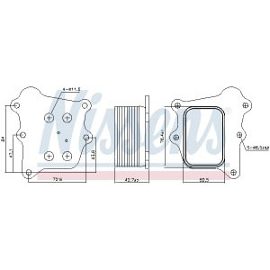 Radiator ulei, ulei motor NISSENS