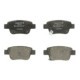 Set placute frana spate DELPHI TOYOTA AVENSIS COROLLA VERSO PREVIA 46.0 mm inaltime 102.0 mm latime 17.0 mm grosime