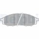 Set placute frana fata DELPHI pentru NISSAN MURANO I, NAVARA, NAVARA NP300, PATHFINDER II, PATHFINDER III, PICK UP, PRIMERA 1.6-3.5 06.90