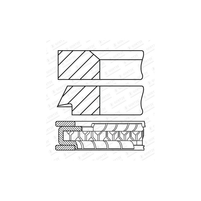 Set segmenti piston GOETZE