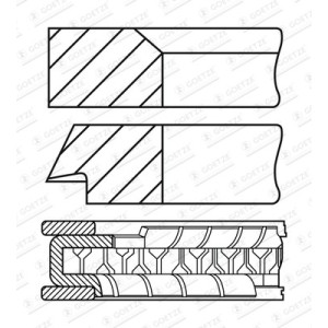 Set segmenti piston GOETZE