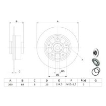 Disc frana BOSCH