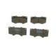 Set placute frana fata BOSCH pentru LEXUS GX, MITSUBISHI PAJERO IV, TOYOTA 4 RUNNER IV, FJ CRUISER, FORTUNER, HILUX, LAND CRUISER, dimensiuni 77.1x134.6x17.0 mm