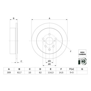 Disc frana BOSCH