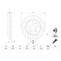 Disc frana BOSCH