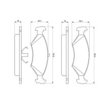 Set placute frana,frana disc BOSCH