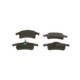 Set placute frana spate BOSCH cu lacat, tampon de amortizare, pentru JEEP CHEROKEE, GRAND CHEROKEE II 2.5-4.7 01.88-09.05