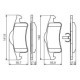 Set placute frana spate BOSCH cu lacat, tampon de amortizare, pentru JEEP CHEROKEE, GRAND CHEROKEE II 2.5-4.7 01.88-09.05