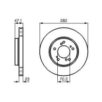 Disc frana BOSCH