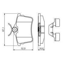 Set placute frana,frana disc BOSCH