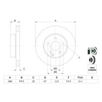 Disc frana BOSCH