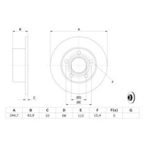 Disc frana BOSCH