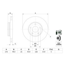 Disc frana BOSCH