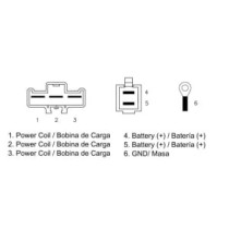 Regulator, alternator DZE