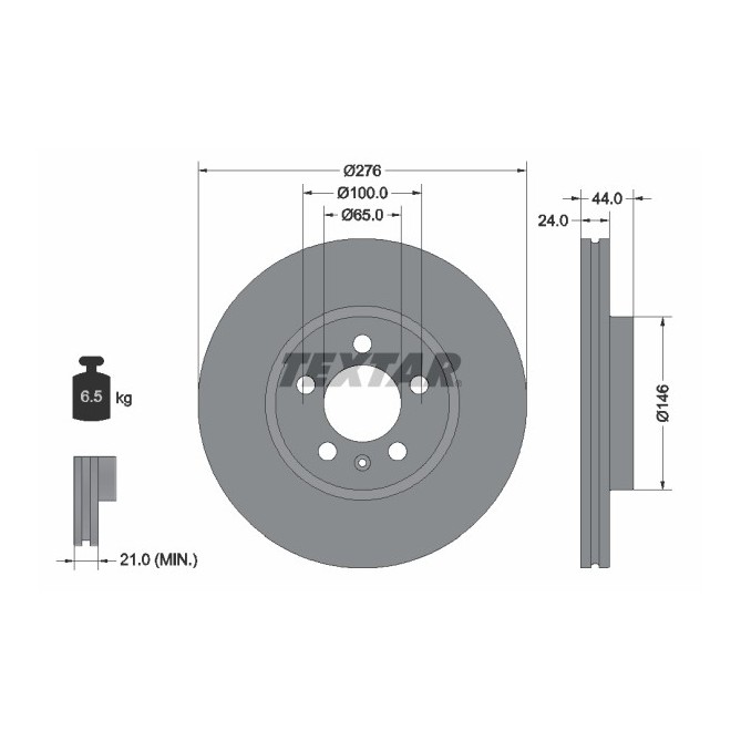 Disc frana TEXTAR