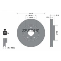 Disc frana TEXTAR