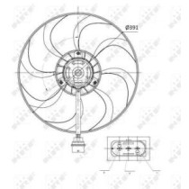 Ventilator, radiator NRF