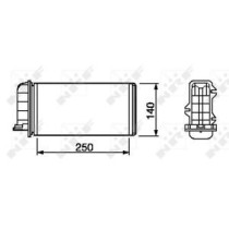 Schimbator caldura, incalzire habitaclu NRF